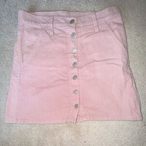 Pink Courduroy Levi’s Skirt